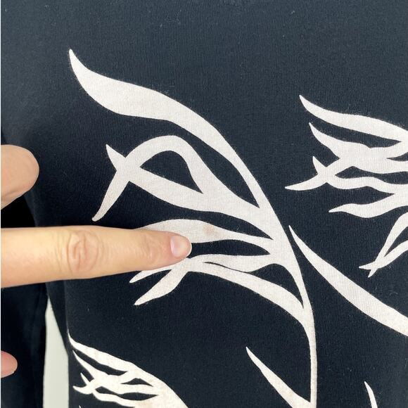 Marushka Hand Printed T-Shirt Women's Size Large Sea Grass In The Wind Unique - Picture 8 of 12